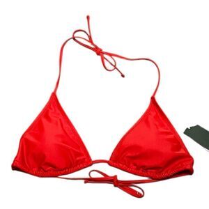 Wild Fable Red Triangle Bikini Top, Size L, NWT